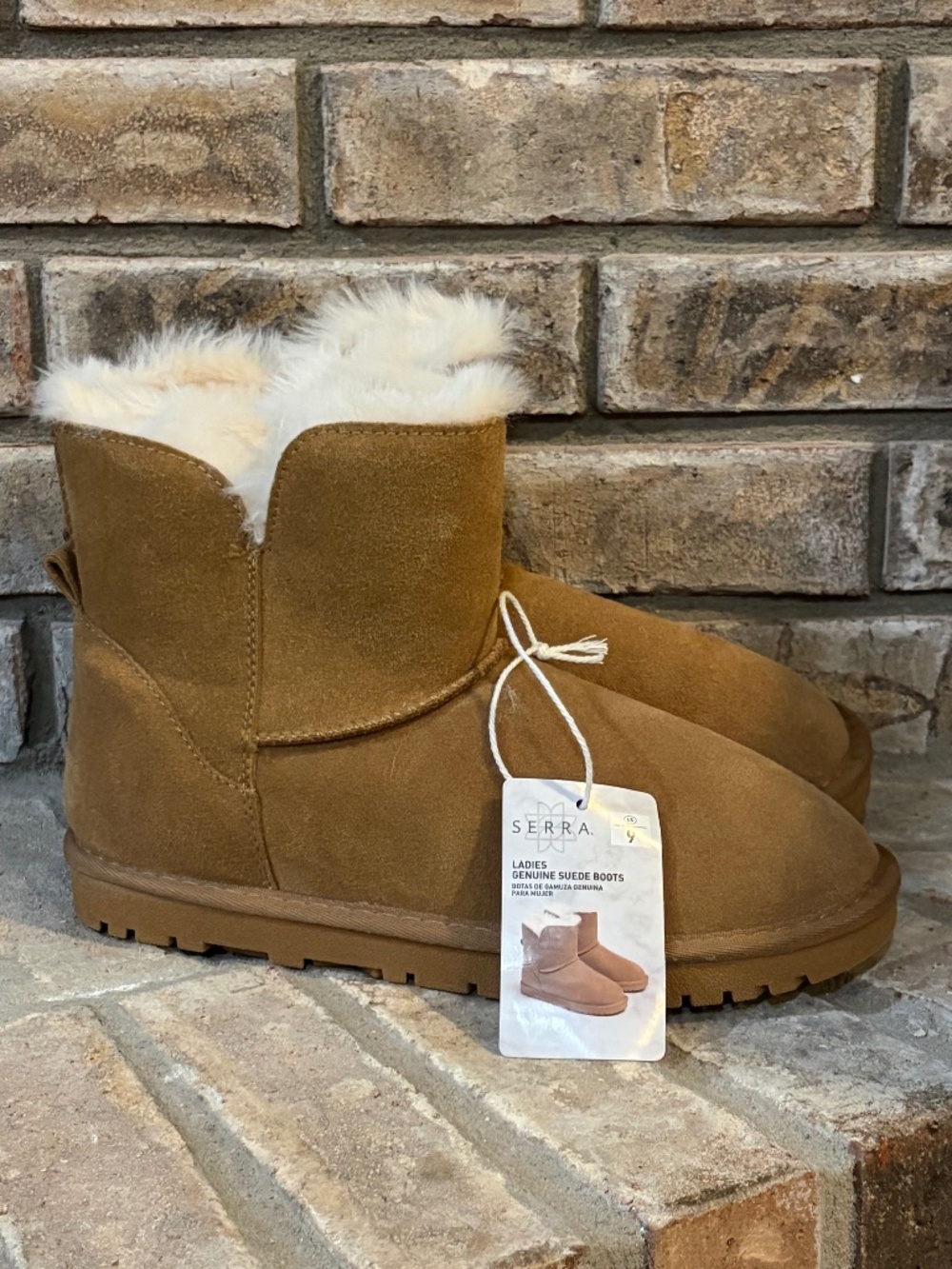 Suede Ankle Boot with Fur Lining
